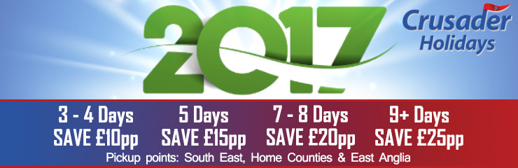 Crusader Holidays - 2017 Early Booking Offers!