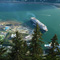 Cruise ship docks at Juneau, Alaska