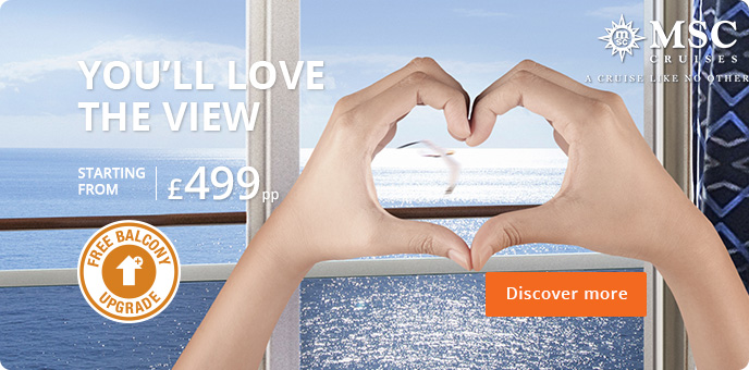 MSC Cruises - Free Upgrade to Balcony