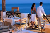 Dining on the terrace