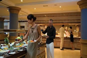 The hotel restaurant