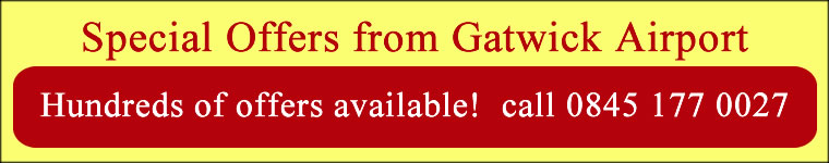 Check out the latest offers from London Gatwick Airport here! Check out the latest special offers from London Gatwick Airport here!