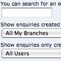 Find enquiries quickly