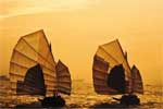 Ships At Sunset