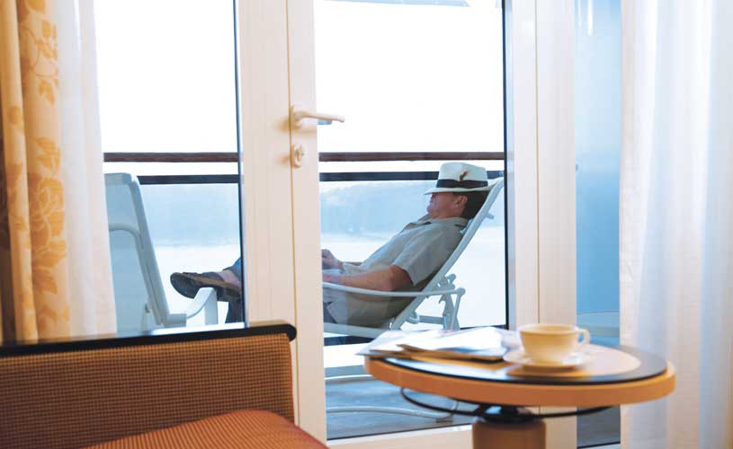 Cunard balcony Cunard balcony